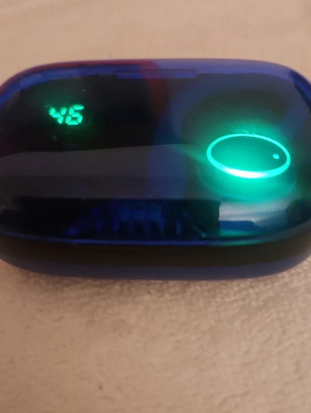 Blue Wireless Sport Earbuds with Charging Case - Bluetooth Earphones(one Side)